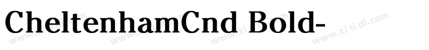 CheltenhamCnd Bold字体转换